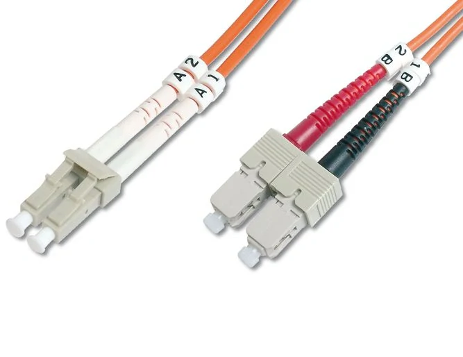 DIGITUS Fiber Optic Patch Cord, LC to SCMultimode 50/125 µ, Duplex Length 2m