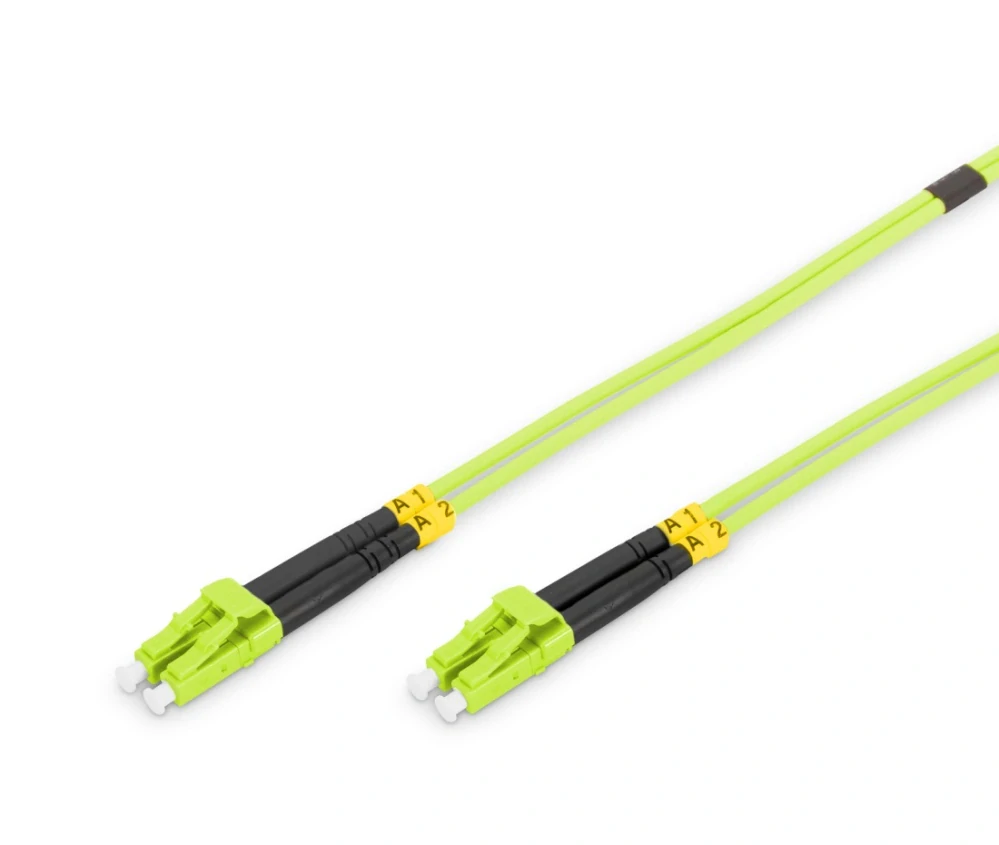 DIGITUS Fiber Optic Patch Cord, LC/LC Multimode 50/125 µ, OM5, Duplex, 7m