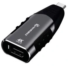 PremiumCord Převodník USB-C na HDMI, rozlišení 4K@60Hz a FULL HD 1080p, kovové pouzdro