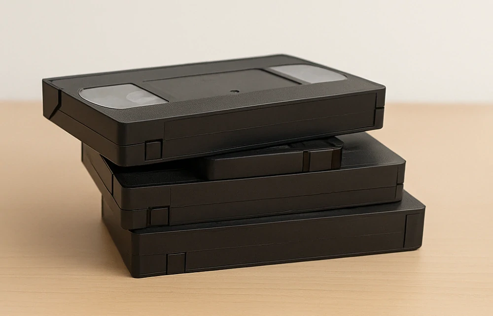 Kontrola obsahu videokazety – VHS, VHS-C, miniDV, Video8/Hi8/Digital8