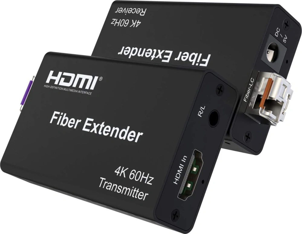 PremiumCord Optický HDMI extender 4K@60Hz 4:4:4 HDR až na 20km