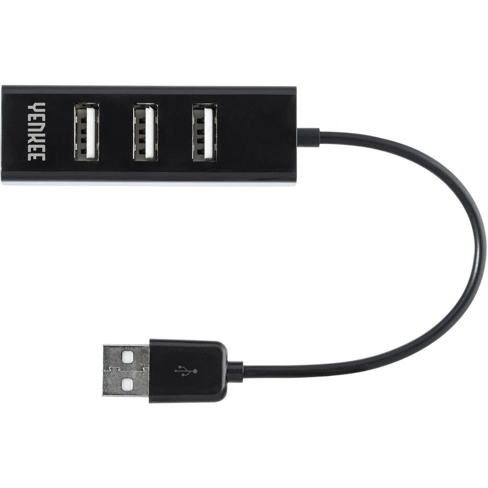 YHB 4001BK Hub 4 x USB 2.0 černý YENKEE