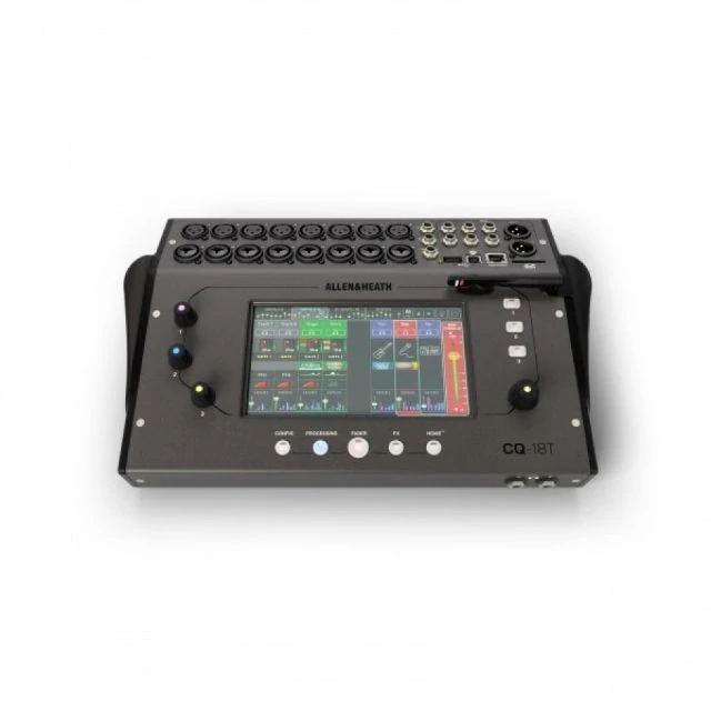 Pronájem - digitální mixpult 16x mic, 1x stereo, 6x aux, 7'' displej, 3x soft key, 3x smart rotary Allen&Heath CQ-18T