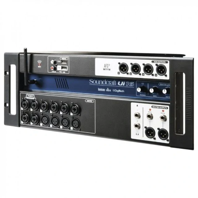 Pronájem - Digitální mixážní pult s 16 kanály (ovládaný dálkově pomocí Wi-fi) - Soundcraft Ui16