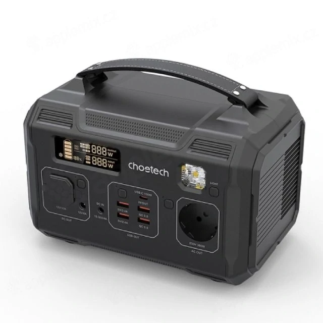 Pronájem - Bateriová stanice ChoeTech 300W / 76.800mAh Portable Power Station (2023 model) kapacita 367 Wh