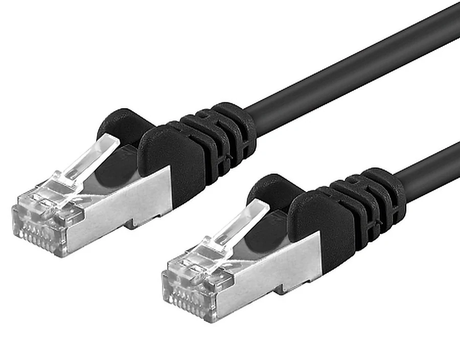 Premiumcord Patch kabel CAT6a S-FTP, RJ45-RJ45, AWG 26/7 2m černá