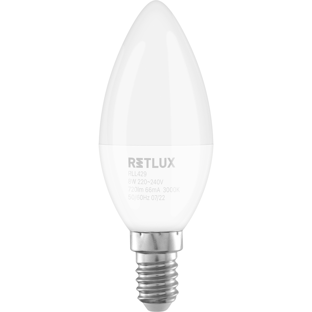 RLL 429 C37 E14 candle 8W WW RETLUX