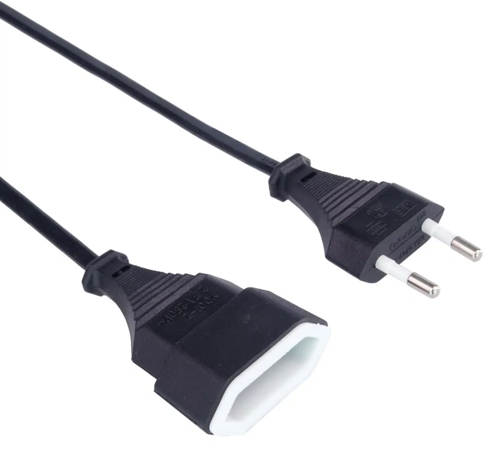 PremiumCord Kabel síťový prodlužovací dvojvidlice 230V 3m