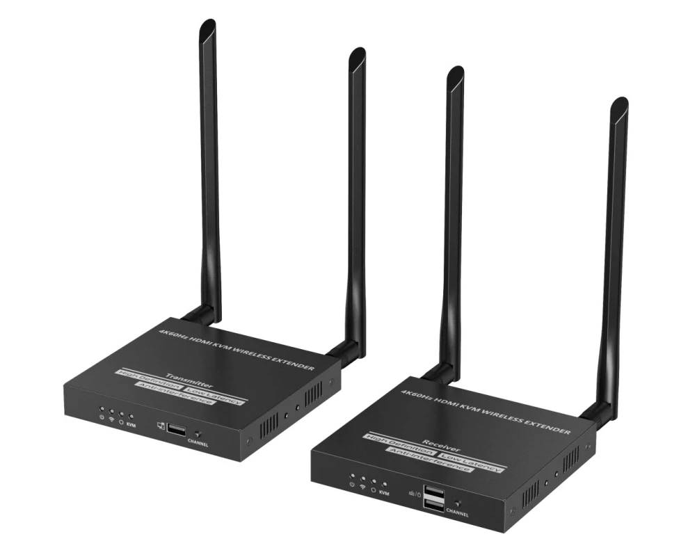 PremiumCord HDMI2.0 KVM Wireless extender 4K@60Hz na 50m