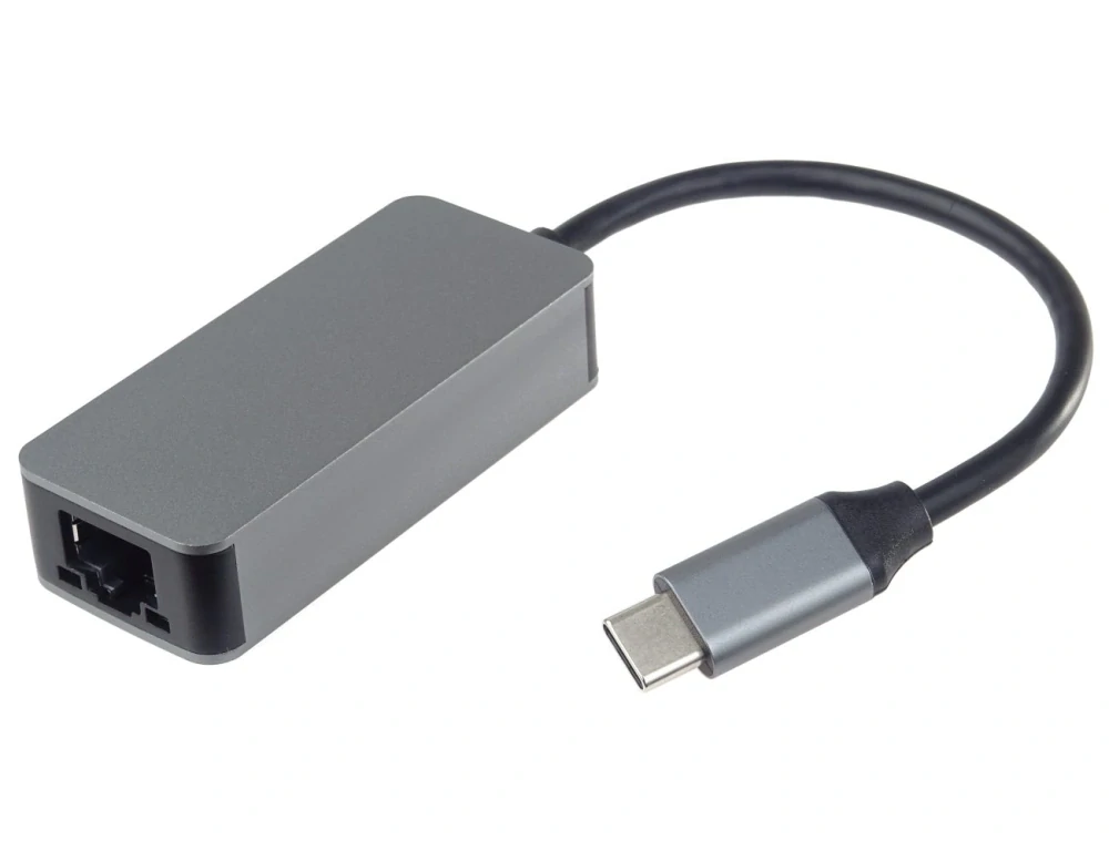 PremiumCord adaptér USB-C -> LAN RJ45 ETHERNET 2,5G/1000 MBIT Aluminium