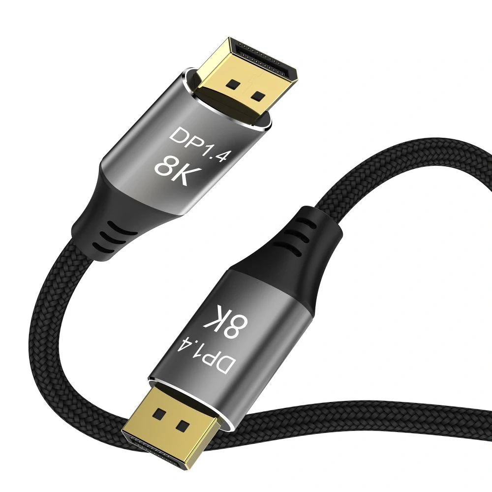 PremiumCord DisplayPort 1.4 přípojný kabel 32,4Gbit/s, rozlišení 8K, kovové a zlacené konektory, 3m