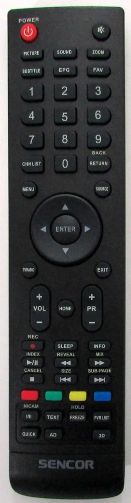 Náhradní dálkový ovladač SENCOR SLE2460TCS, SLE2461TCS, SLE2464TCS, SLE3257TCS, SLE3259TC