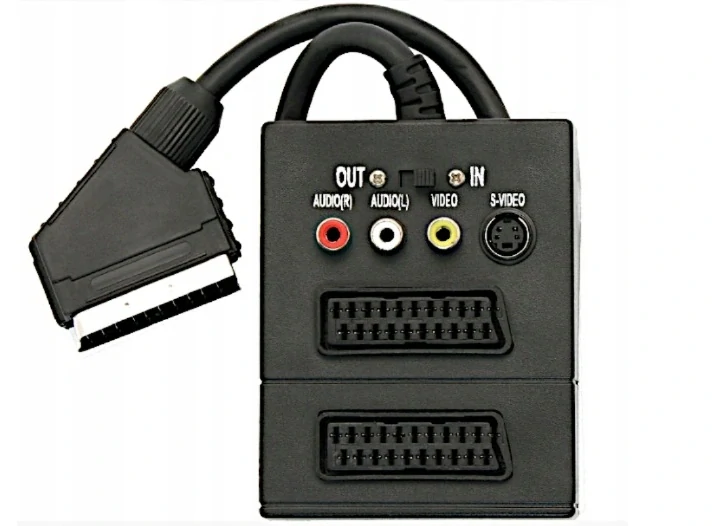 PremiumCord Adapter SCART/M-2xSCART+3xCINCH+Switch IN/OUT