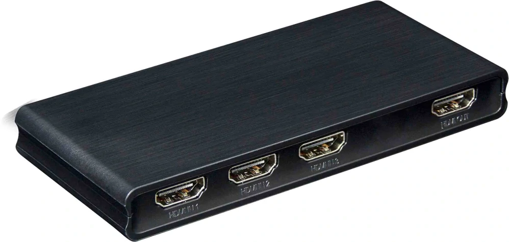 PremiumCord 4K@60Hz HDMI switch 3:1 plastový s dálkovým ovladačem