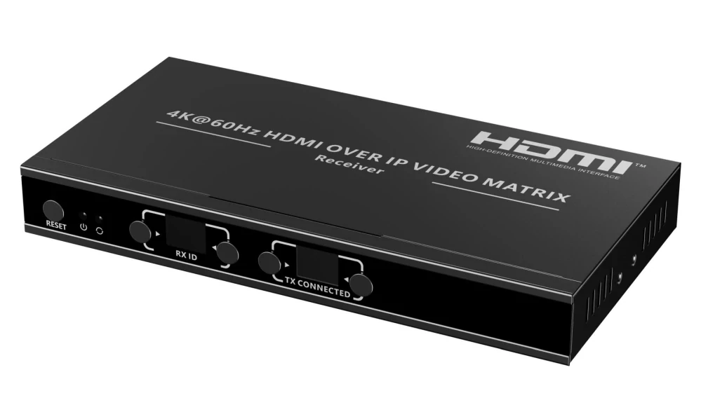 PremiumCord 4K HDMI over IP Matrix přijímač pro matrixové zapojení více vysílačú na více přijímačů