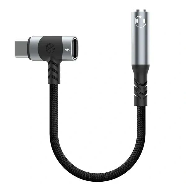 PremiumCord Redukce USB-C /3,5mm jack s DAC chipem + USB-C pro nabíjení 12,5cm