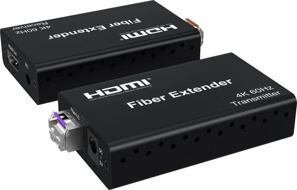 PremiumCord Optický HDMI extender 4K@60Hz 4:4:4 HDR až na 20km