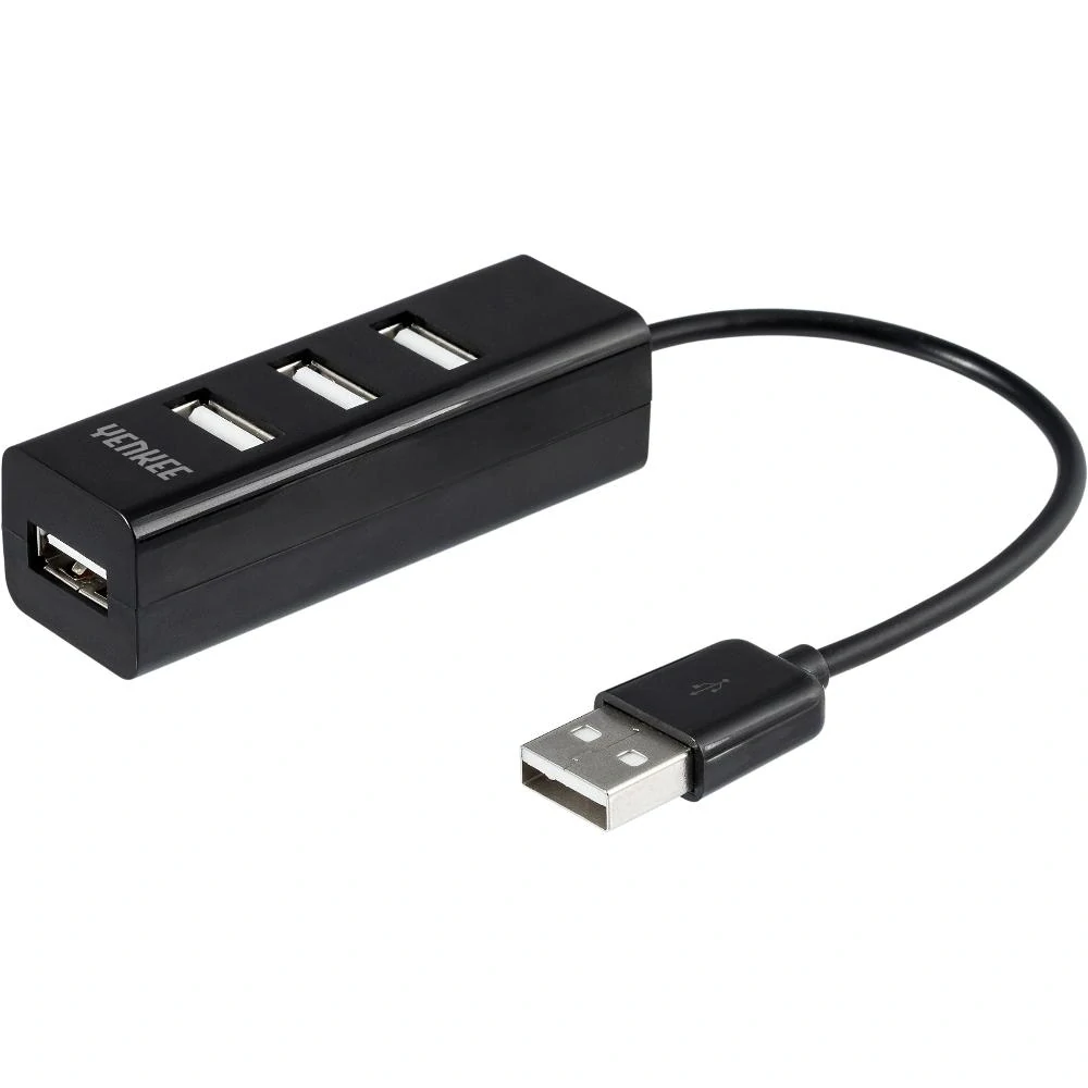 YHB 4001BK Hub 4 x USB 2.0 černý YENKEE