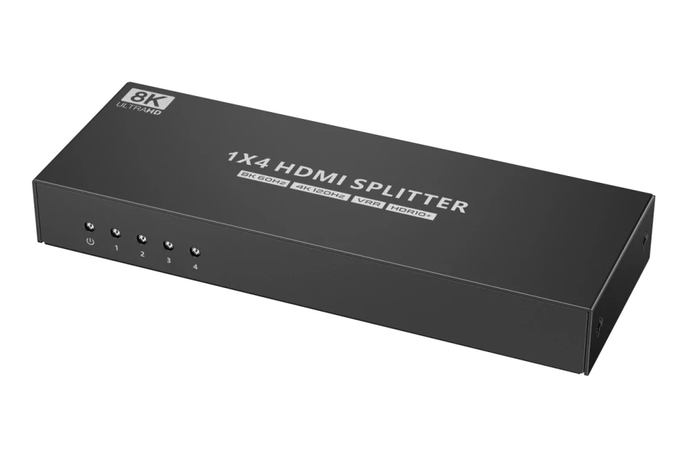 PremiumCord HDMI 2.1 splitter 1-4 porty, 8K@60Hz, 4K@120Hz, 1080p, HDR+