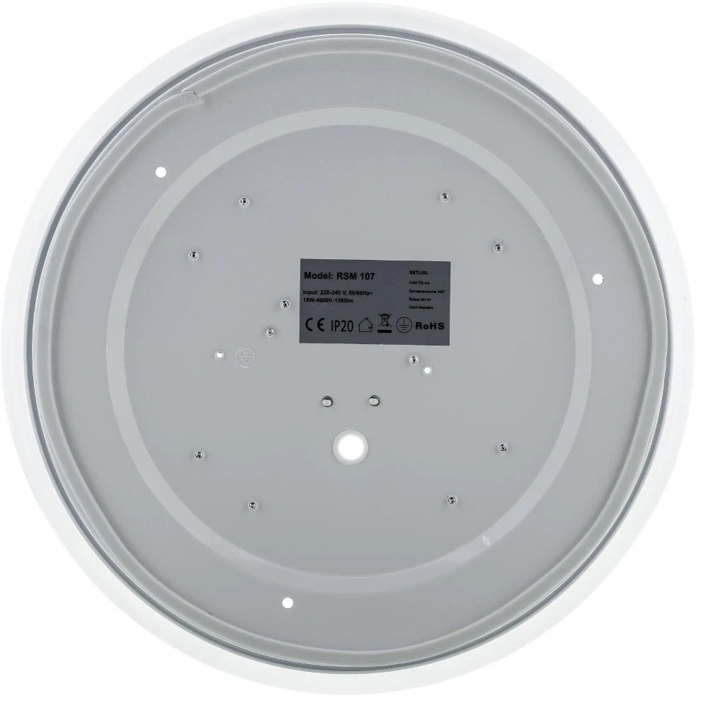 RSM 107 sv. přisaz.kul. 18W IP20 RETLUX