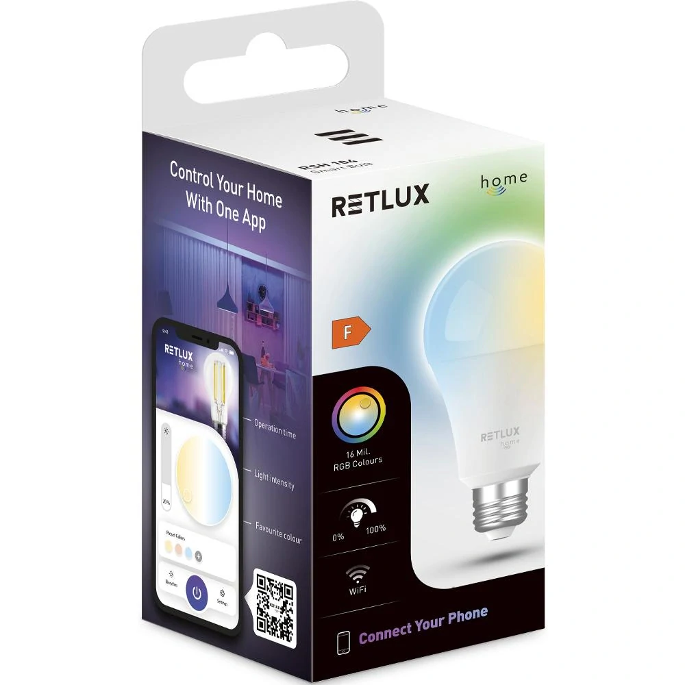 RSH 104 A70 E27 žár. 14 W RGB CCT RETLUX