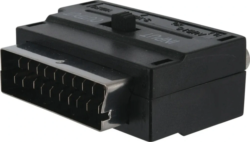 PremiumCord Adapter SCART-3x cinch + S-video s přepínačem IN/OUT
