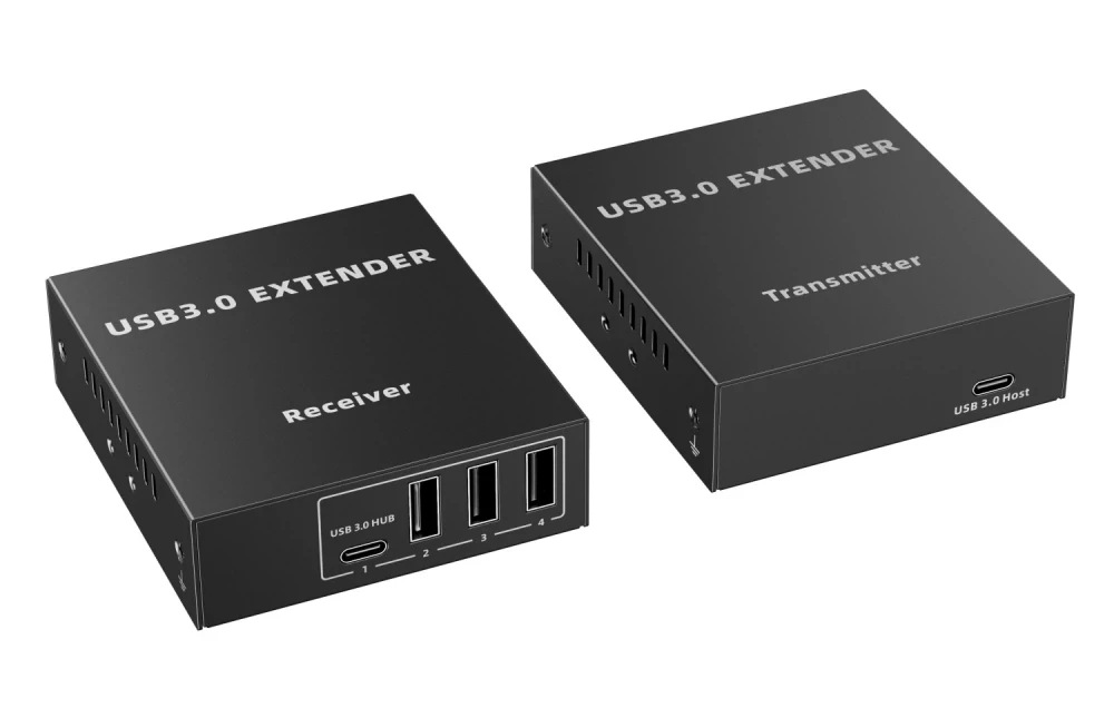 PremiumCord 4-port USB 3.0 extender po Cat5/Cat5e/Cat6 do 100m