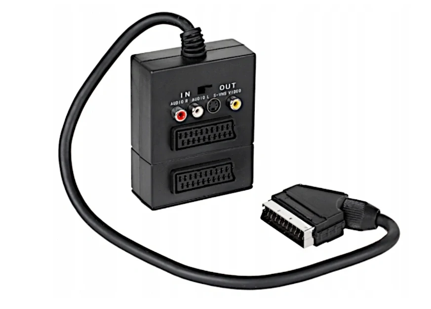 PremiumCord Adapter SCART/M-2xSCART+3xCINCH+Switch IN/OUT