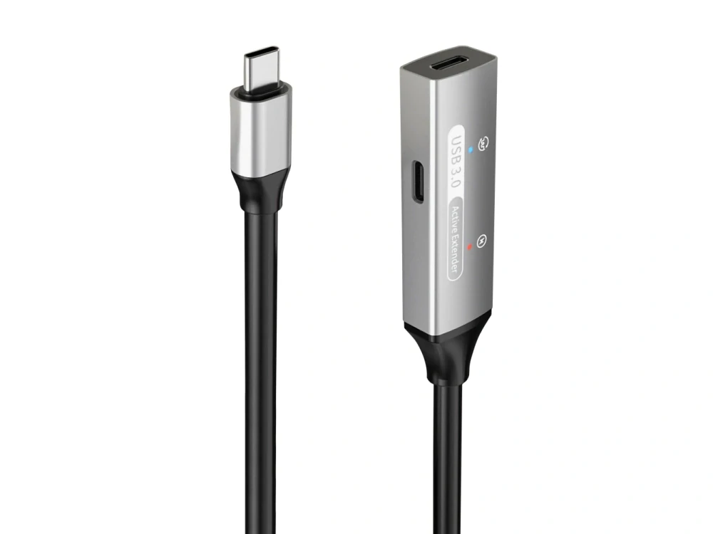 PremiumCord USB-C repeater a prodlužovací kabel Male-Female, 5Gbps Aluminium 30m