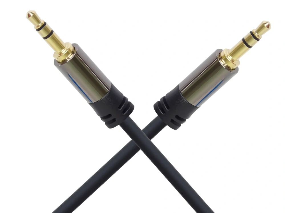 PremiumCord HQ stíněný kabel stereo Jack 3.5mm - Jack 3.5mm M/M 5m