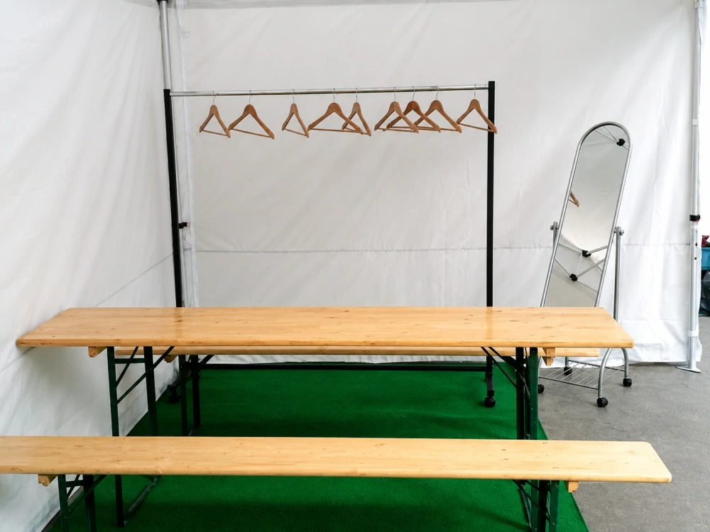 Pronájem - Backstage stan 6x3m