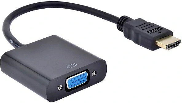 PremiumCord Převodník HDMI na VGA se zvukem 3,5mm stereo jack - černý