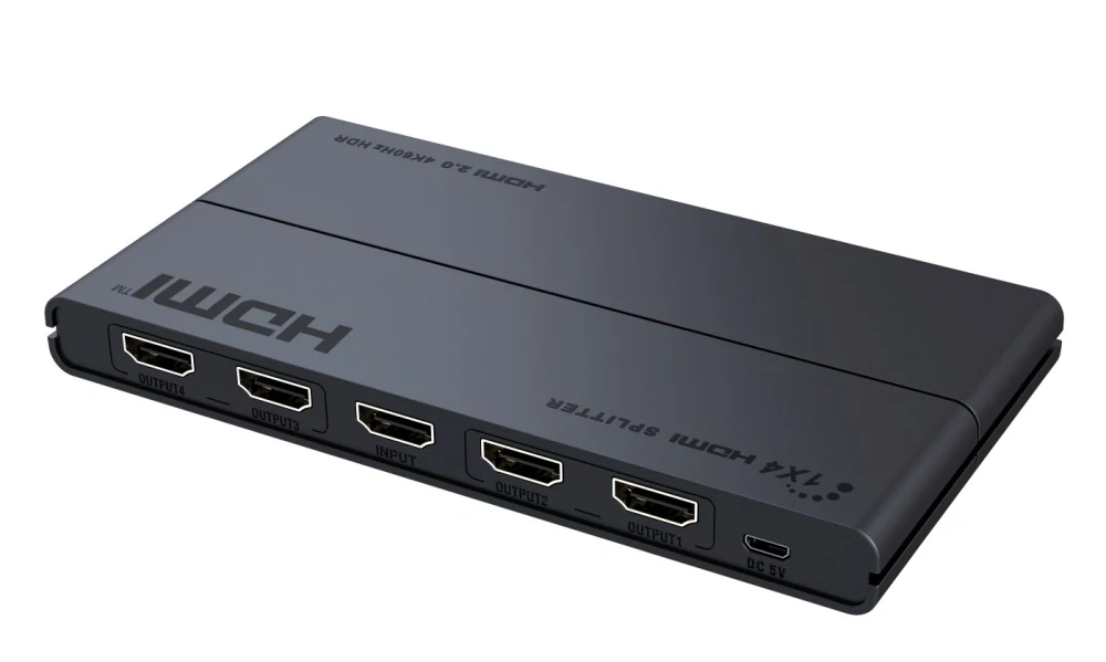 PremiumCord HDMI 2.0 splitter 1-4 porty, 4K x 2K/60Hz, FULL HD, 3D,podpora HDR