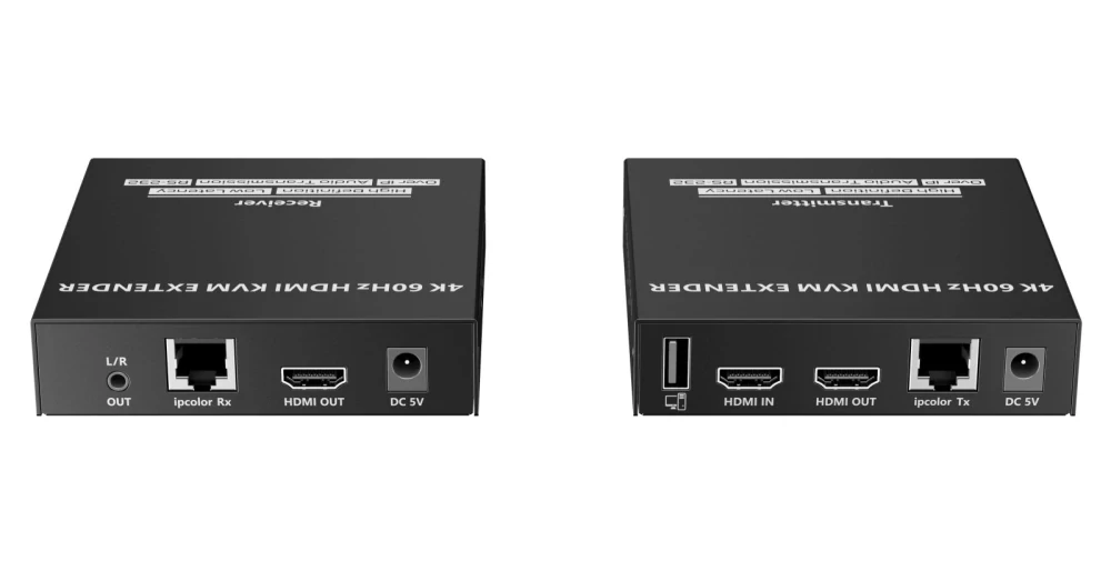 PremiumCord 4K@60Hz HDMI KVM extender na 120m přes LAN, over IP