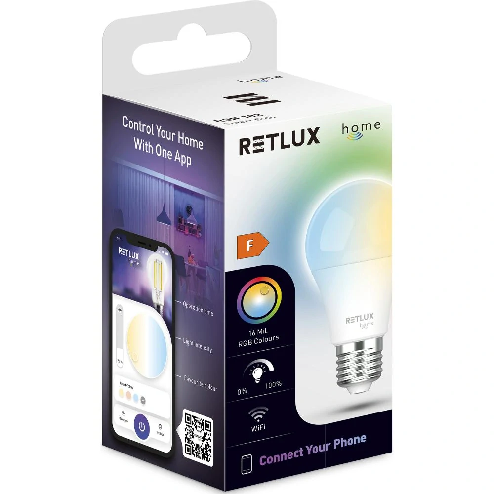 RSH 102 A 60 E27 žár. 9W RGB CCT RETLUX