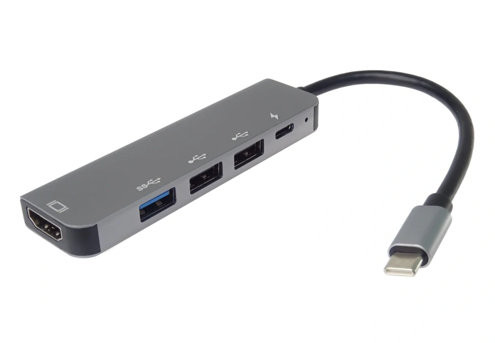 PremiumCord USB-C na HDMI + USB3.0 + 2x USB2.0 + PD(power delivery)  adaptér