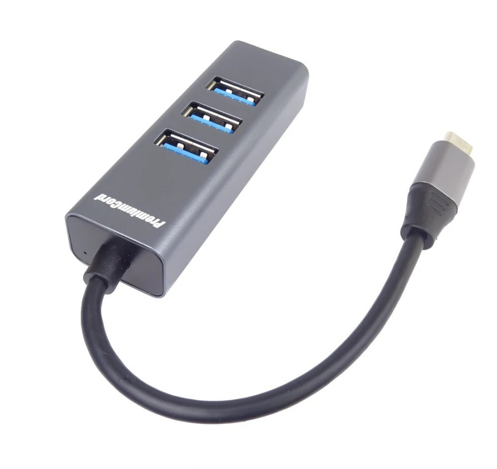 PremiumCord 5G SuperSpeed USB Hub Type C na 4x USB 3.2 Gen 1