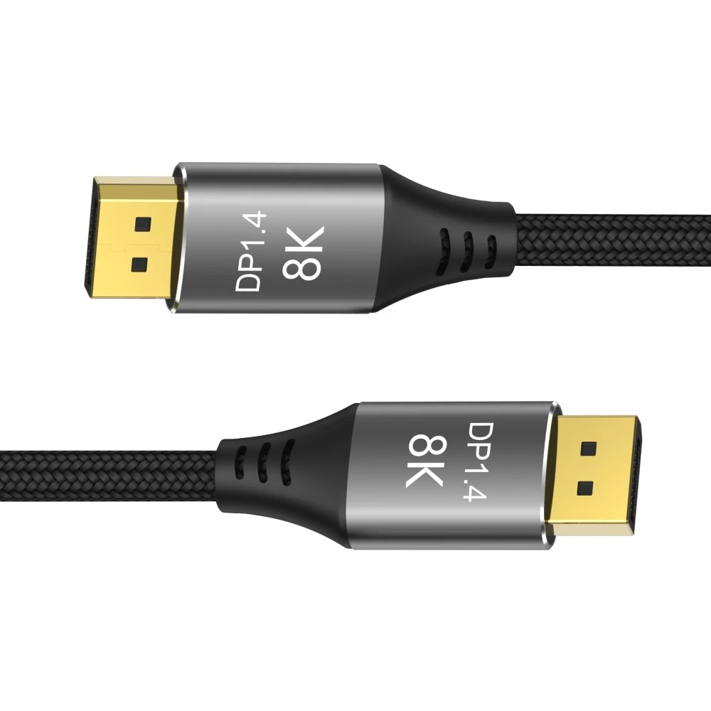 PremiumCord DisplayPort 1.4 přípojný kabel 32,4Gbit/s, rozlišení 8K, kovové a zlacené konektory, 3m