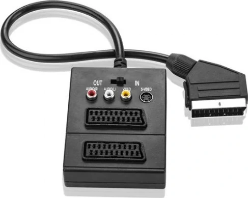 PremiumCord Adapter SCART/M-2xSCART+3xCINCH+Switch IN/OUT