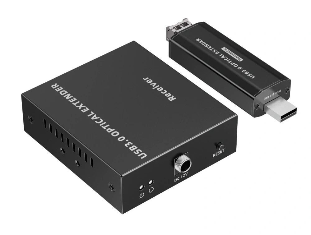 PremiumCord USB 3.2  5Gbps Super-speed 4-portový 150m Single-mode optický extender