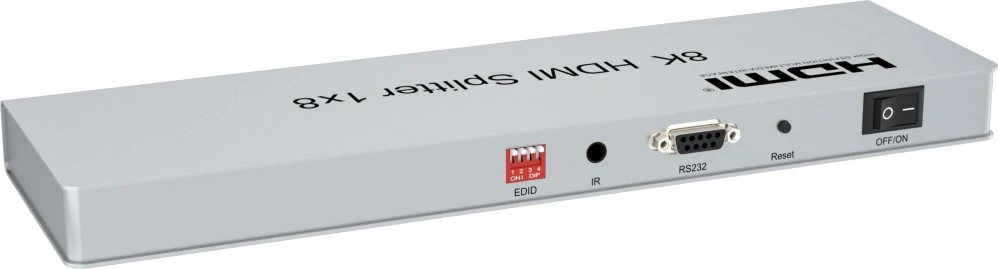 PremiumCord HDMI 2.1 splitter 1-8 portů, 8K@60Hz, 4K@120Hz, 1080p, HDR
