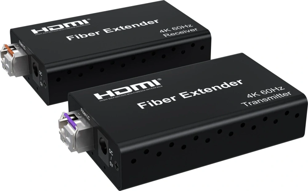 PremiumCord Optický HDMI extender 4K@60Hz 4:4:4 HDR až na 20km