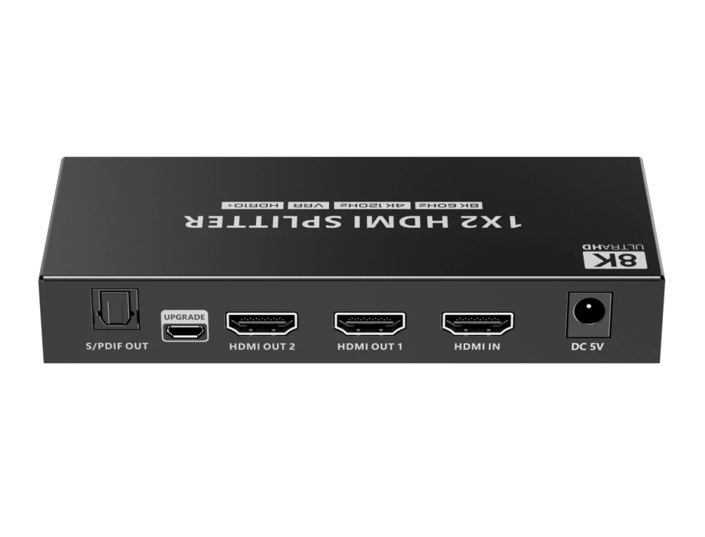 PremiumCord HDMI 2.1 splitter 1-2 porty, 8K@60hz, 4K@120Hz, 1080p, HDR+ - POUŽITÉ