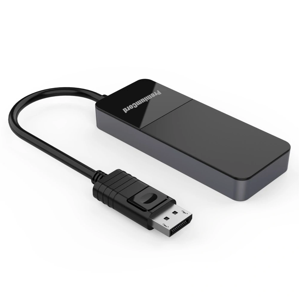 PremiumCord  MST adapter DisplayPort 1.4 na 3x HDMI2.0 monitory 4K@60Hz, extended + mirror + duplicate režimy