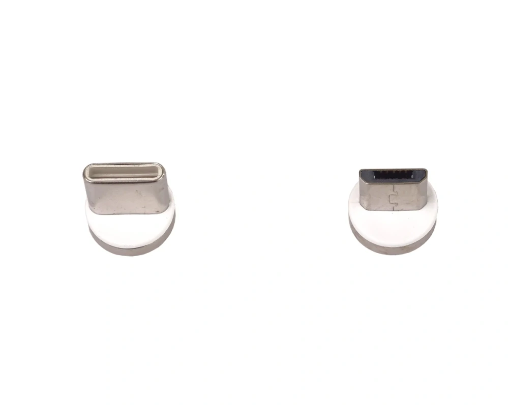 PremiumCord Magnetický micro USB a USB-C nabíjecí a datový kabel 1m, červený