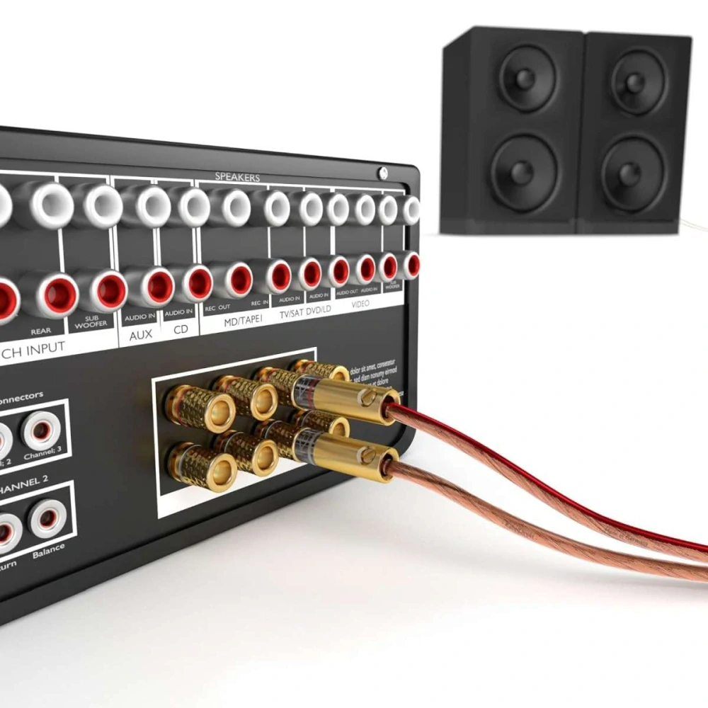 PremiumCord Kabely na propojení reprosoustav 99,9% měď 2x0,75mm2 50m