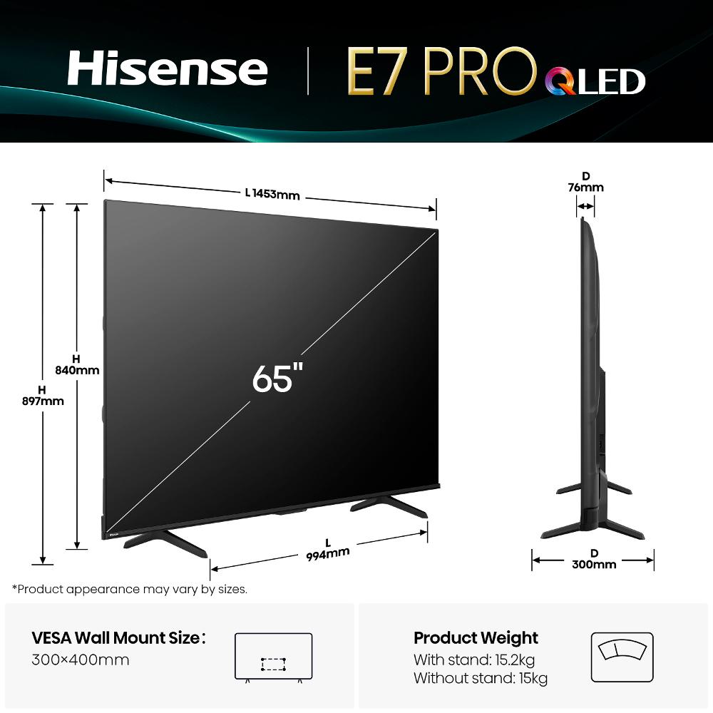 65E77Q PRO QLED TV HISENSE