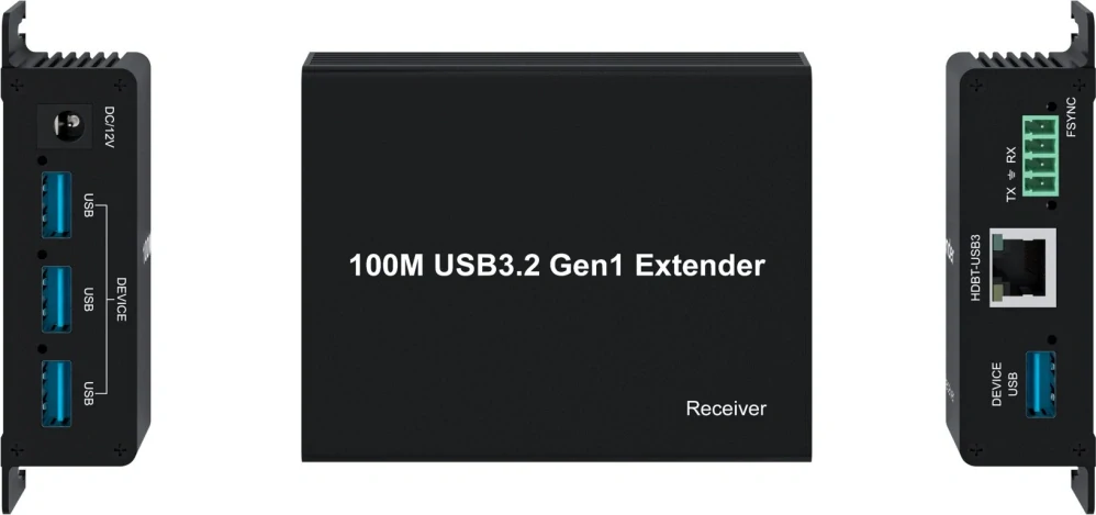 PremiumCord 4-port USB 3.2  5Gbps extender po Cat5/Cat5e/Cat6 do 100m