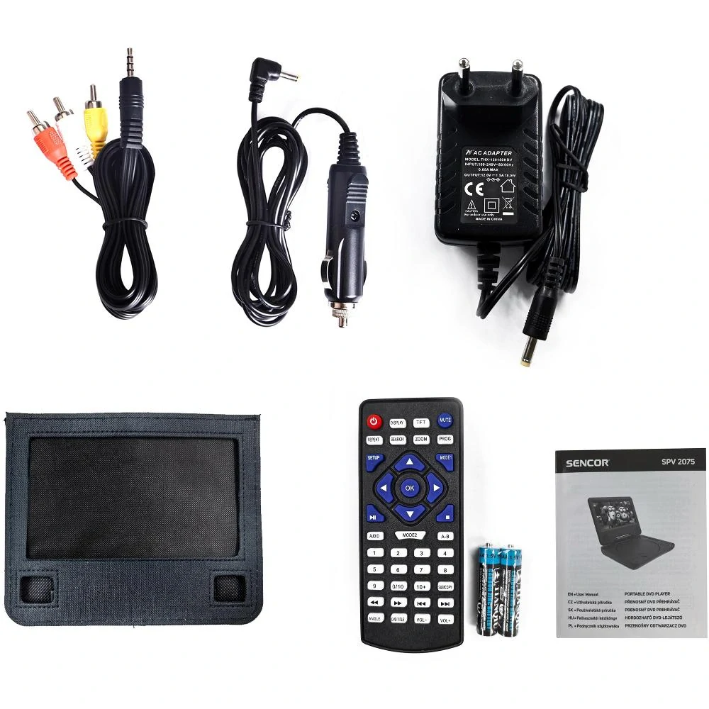 SPV 2075 7''/DVD/CD/USB/SD SENCOR