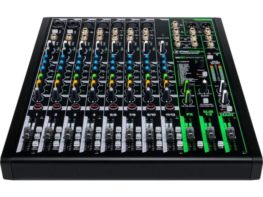 Pronájem - Mackie ProFX12v3, 12-ti kanálový mixážní pult s efektovou jednotkou